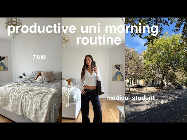 my first day of uni morning routine (as a ucl medic) *productive and realistic*
