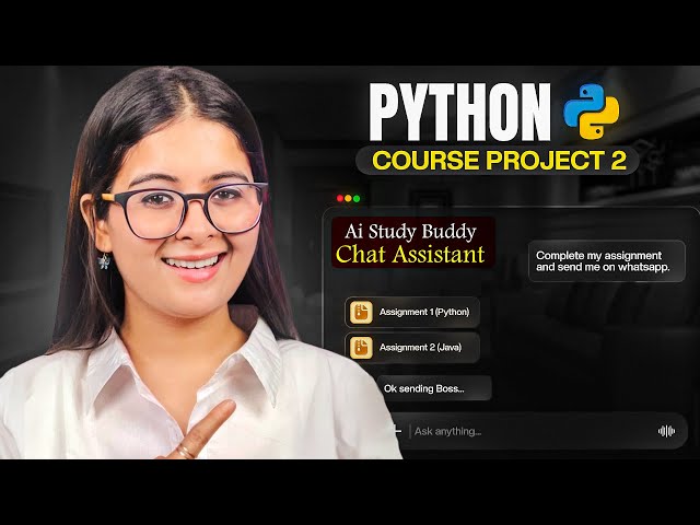 Python Project - 02  Personal Chat Assistant | Python Full Course 2026 | Saumya Singh