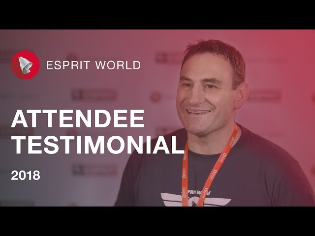 Why you should attend ESPRIT World 2019: Attendee testimonials