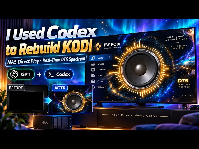 I Built My Own KODI Music Visualizer with Codex — From an Idea to a Working App
