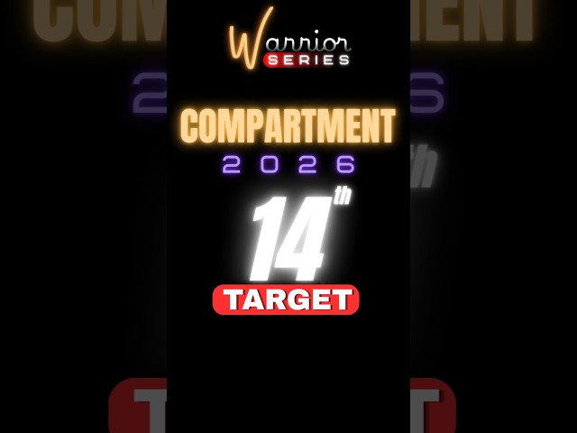Maths Compartment Next Target | CBSE Compartment Exam 2026 | Warrior Series For Compartment 2026
