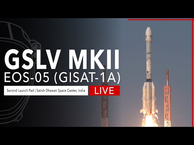 ISRO Launches EOS-05 on GSLV MKII from Satish Dhawan Space Centre, India.