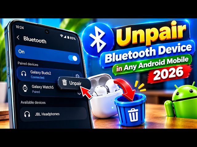 Unpair Bluetooth Device in Any Android Mobile Phone 2026 📱