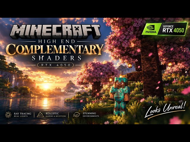 RTX 4050 TURNED MINECRAFT INTO THIS?! 😱🔥 | COMPLEMENTARY SHADERS | HIGH-END GRAPHICS