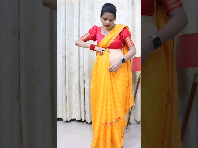 New Trick for Saree Pleats#sareedraping #sareestyle #sareedraping #sareefashion #sareelover #saree