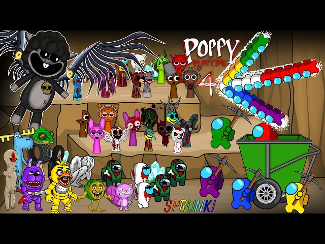 [어몽어스 Among Us ] ALL BOSS SPRUNKI & POPPY PLAYTIME 4 VS AMONG US | ANIMATION