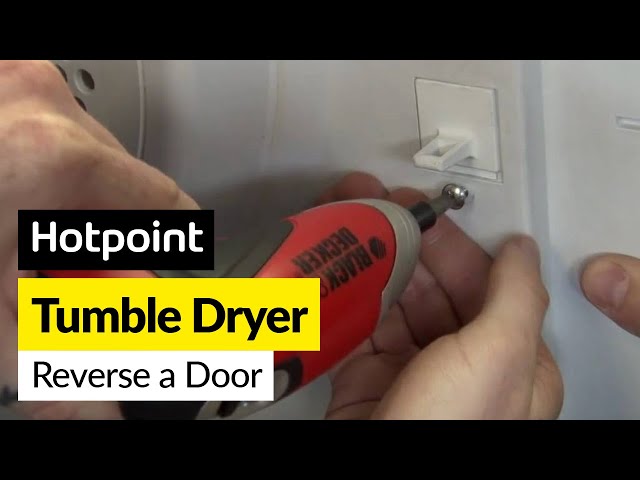 How to Reverse the Opening on a Tumble Dryer Door on a Hotpoint Dryer