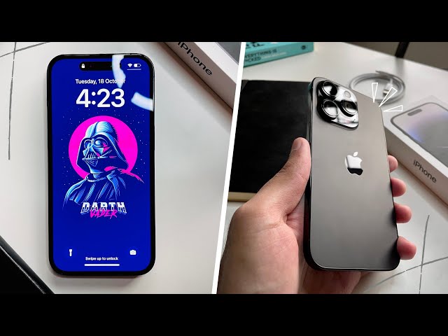 iPhone 14 Pro Space Black ASMR Unboxing