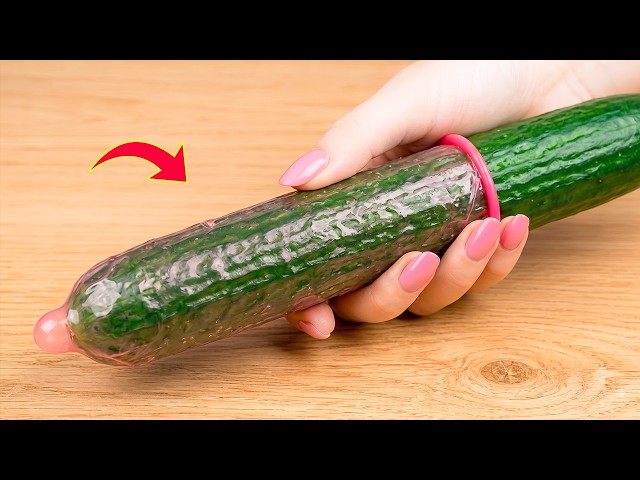 Once You Know This Secret, Put a Cucumber into a Condom Mold and See What Happens!