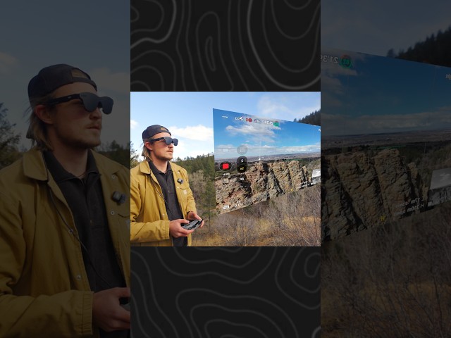 Drone hack that works on any drone! Rayneo Air 4 Pro AR Glasses #arglasses #mini5pro #fpvgoggles