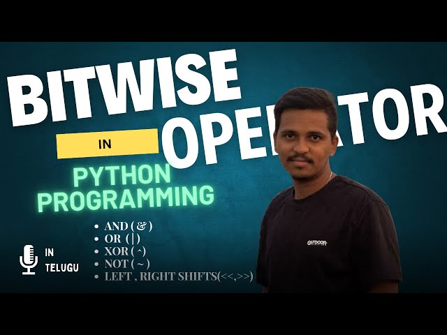 Bitwise Operators in Python in Telugu ❤️‍🔥✅