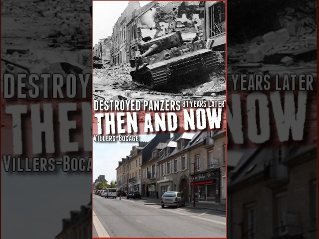 Destruction of Wittmann - Villers Bocage Then and Now #military #utahbeach #omahabeach #thenandnow