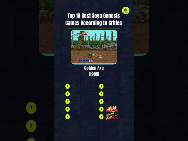 The 10 Best Sega Genesis Games
