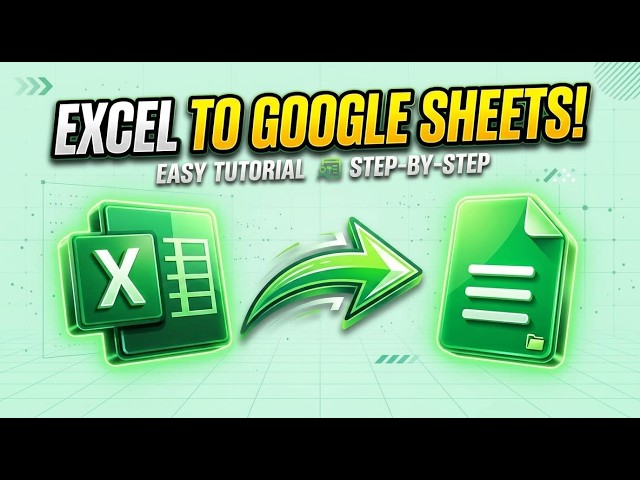 How to Convert Excel to Google sheets | Excel Tutorial for Beginners 2026