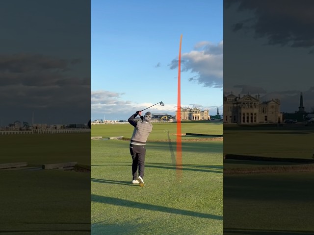 Hitting Grannie Clark’s Wynd (the road) and finishing next to the green on 18