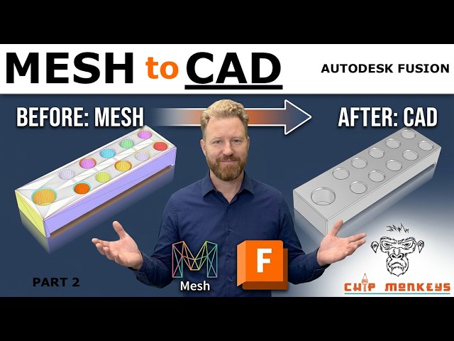 Fusion 360 Mesh to CAD – Convert STL into a Parametric CAD