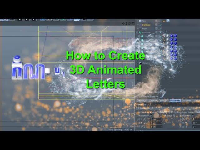 Maxon Cinema4d HOw to create animated letters for promo 1