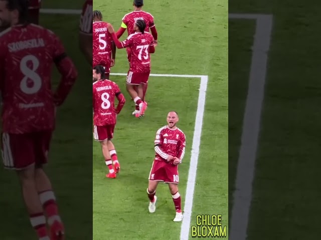 MAC ALLISTER TOOK THE ROOF OFF ANFIELD 🤯🔥 #liverpoolfc #football #lfc