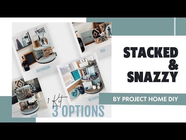 Stacked & Snazzy | Kitchen/Bathroom/Boho Decor 12 Piece Collection