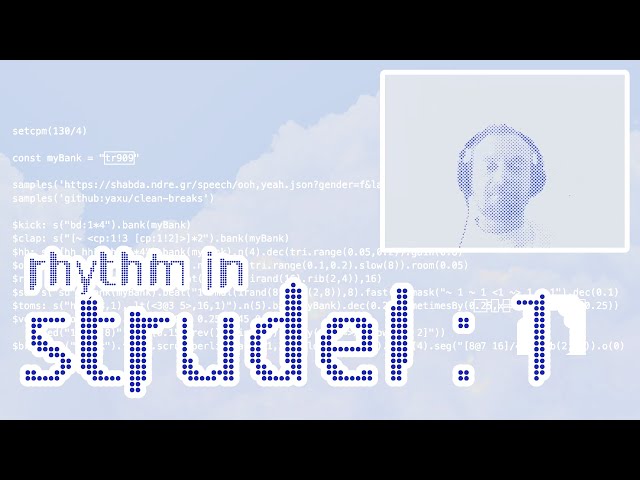 Beginner's Guide to Live Coding Music in Strudel: Rhythm - Part 1