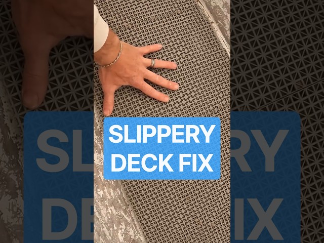 One of My Best Small Boat Upgrades Is a Shower Mat