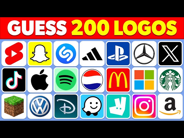Guess the Logo in 3 Seconds | 200 Famous Logos | Logo Quiz 2026