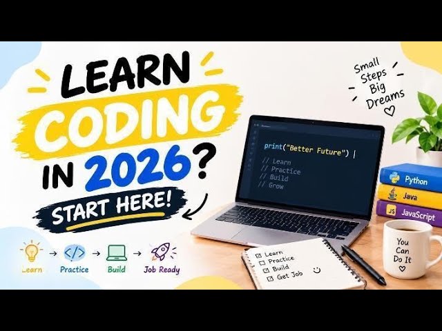 🔥 2026-ல் Coding Start பண்ணுறீங்களா? 🚀 Complete Beginner Roadmap | Tamil