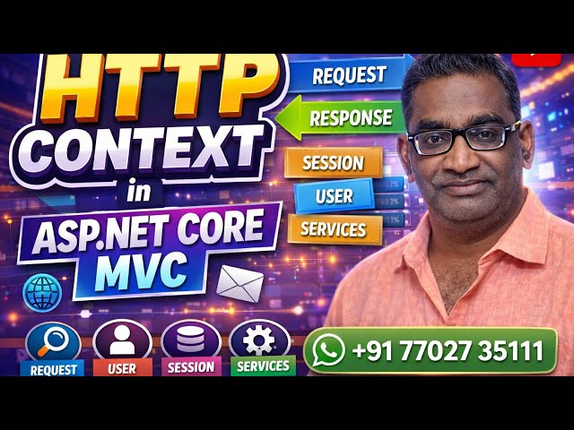 👉 Stop Confusion! HttpContext Explained Clearly 😲 (ASP.NET Core MVC) | Real-Time + Interview Ready
