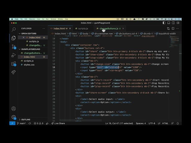 Introduction to WebRTC #7 - UI Updates for webrtc intro - webrtc