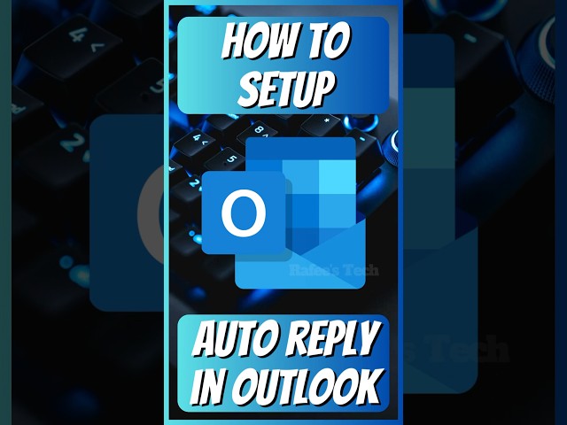 Setup auto reply in Outlook! #shorts #outlook #autoreply