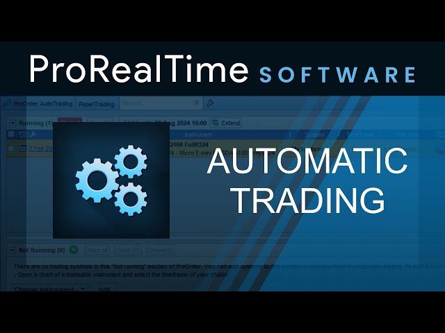 Create, backtest and run automated trading systems with ProRealTime