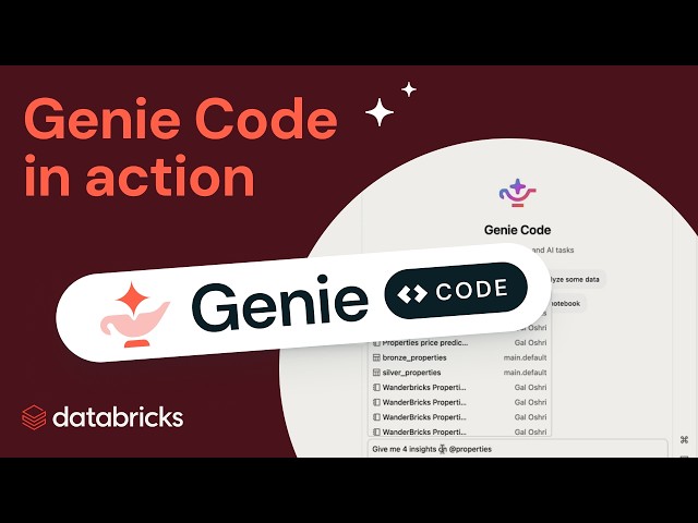 Genie Code in action - An end-to-end demo.
