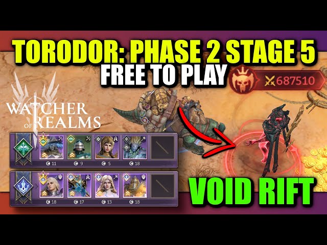 F2P Void Rift Torodor - Phase 2 Stage 5 - Crimson Star FT. Liam! | Watcher of Realms