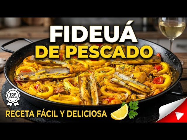 FISH AND SEAFOOD FIDEUÁ 🥘 Easy and Delicious Traditional Recipe!