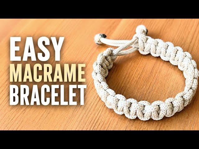 Macrame Wristlet Keychain | Easy Step-by-Step Tutorial