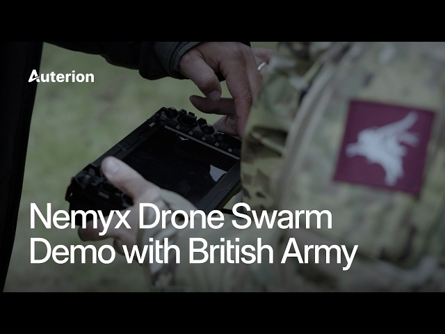Nemyx Drone Swarm Demo with British Army | Auterion