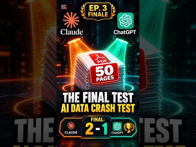 Claude vs ChatGPT Ep. 3: The 50-Page PDF Crash Test