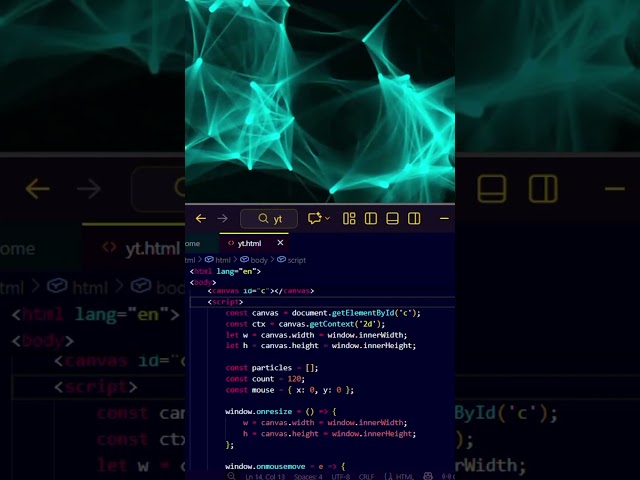 Particle Background Animation
