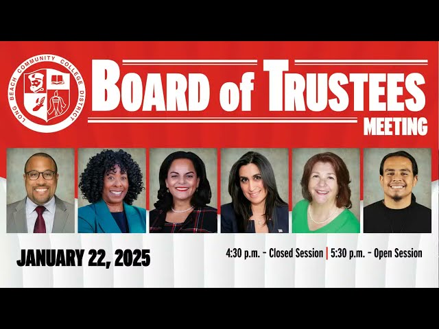 LBCCD Board of Trustees Meeting - January 22, 2025