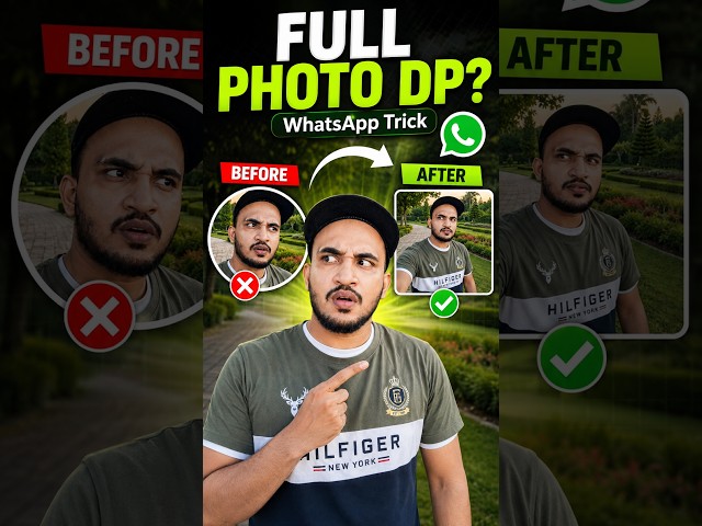 Can’t Fit Your Full Photo on WhatsApp DP? 📱| Try This WhatsApp DP Trick in Tamil! #whatsapptips