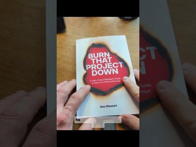 A tour of Burn That Project Down, now available on Amazon in paperback!