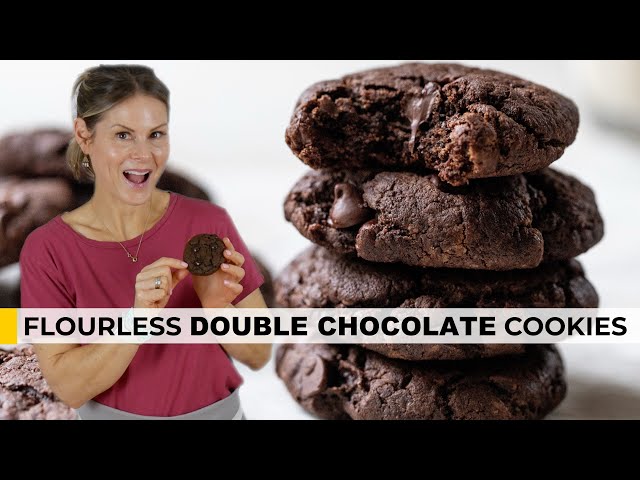 DOUBLE CHOCOLATE CHIP ALMOND BUTTER COOKIES | Soft, Chewy & Delicious