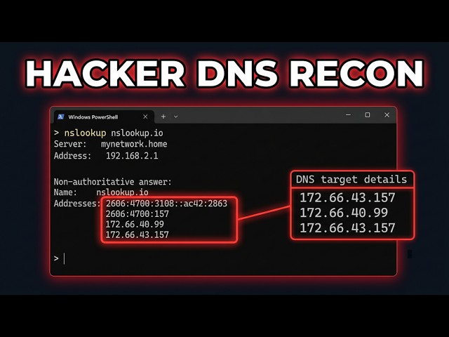How Hackers Query DNS with nslookup & dig (Full Guide) 📡🔍