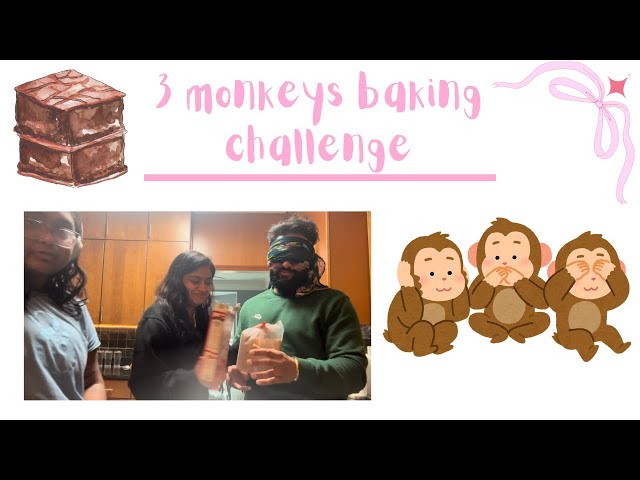 See No Recipe, Hear No Instructions, Speak No Help 🙊🍰 | Baking Challenge