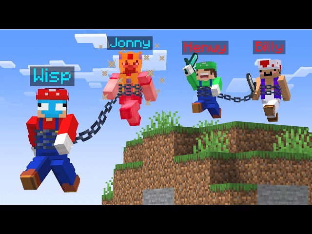 Minecraft Manhunt, But We're Chained Together...