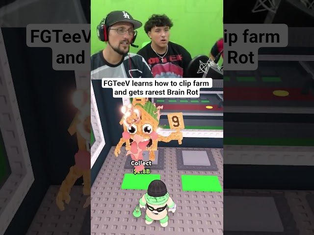 Rarest Secret Roblox Steal a Brainrot *FGTeeV Clip Farm*