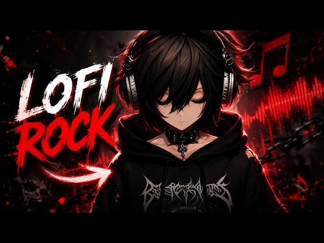 LoFi Rock Radio 24/7 🤘 Dark Study & Metal Vibes