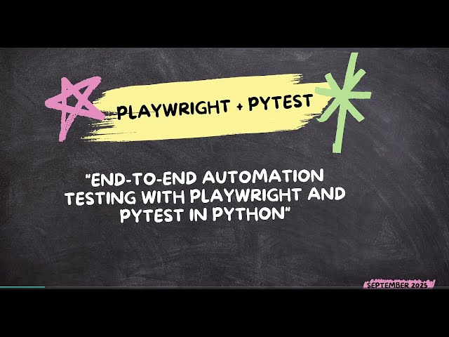 End-to-End Automation Testing with Playwright & Pytest(Python) – Part 1