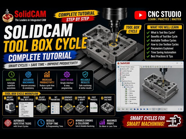 101_How to Use Toolbox Cycle in SolidCAM