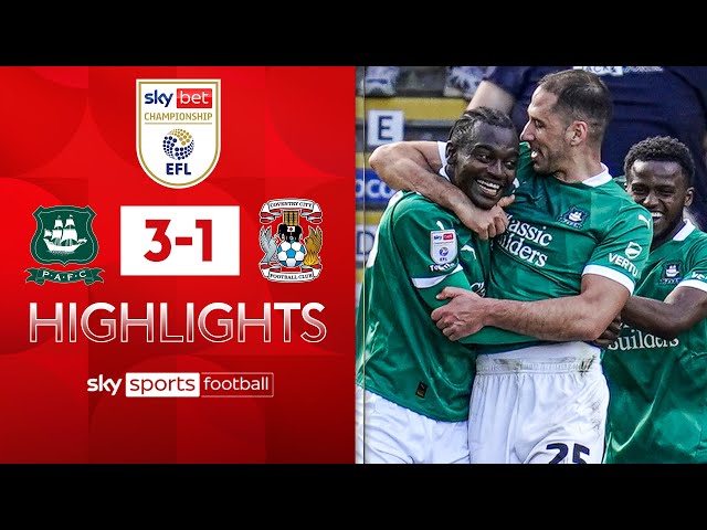 Argyle earn CRUCIAL win over Sky Blues 👊 | Plymouth 3-1 Coventry | Championship Highlights